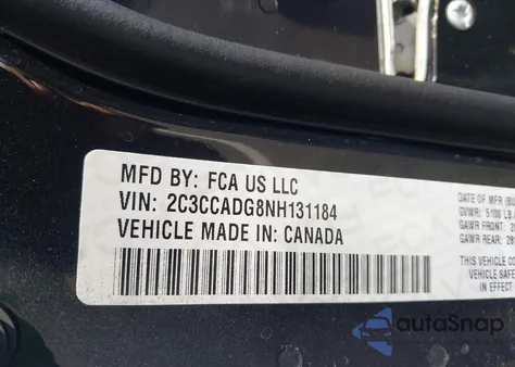 2022 Chrysler 300 Touring L from USA, damaged, VIN 2C3CCADG8NH131184